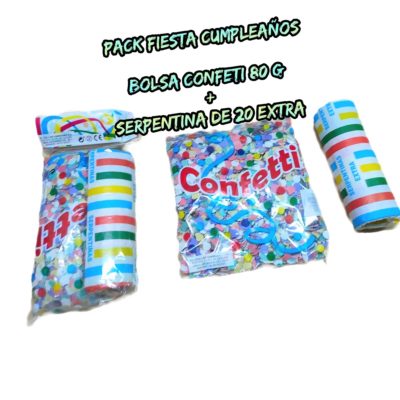 Pack Serpentina & Confetti - Confetti Ecológico - ElCollarHawaianoS.a®