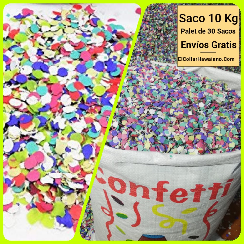 Sacos Confeti 10 Kg 30 Unid ♻️